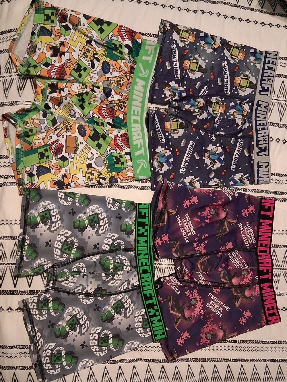 Minecraft Boys Boxer Briefs - Multi-Color 4-Pack